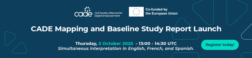 A blue and white text