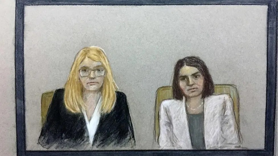 The diplomatic consequences of Mrs Sacoolas 1 Anne Sacoolas (right) appeared via video-link at the Old Bailey with her lawyer (BBC).