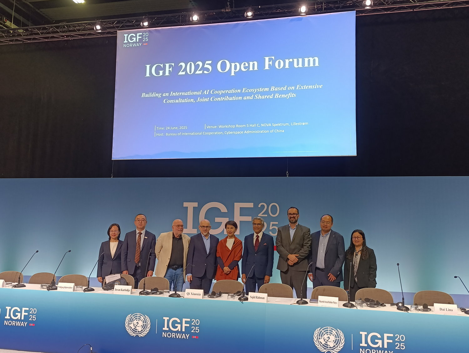 Diplo/GIP at IGF 2025 4 Crowd, Person, People, Chair, Furniture, Electrical Device, Microphone, Audience, Accessories, Formal Wear, Tie, Clothing, Suit, Speech, Desk, Table, Glasses, Ruan Chengfa, Mazie Hirono, Wu Zhenglong, Andrey Zvyagintsev, Romeo James, Juanma Bajo Ulloa, Ding Yixin, Wilma Galvante