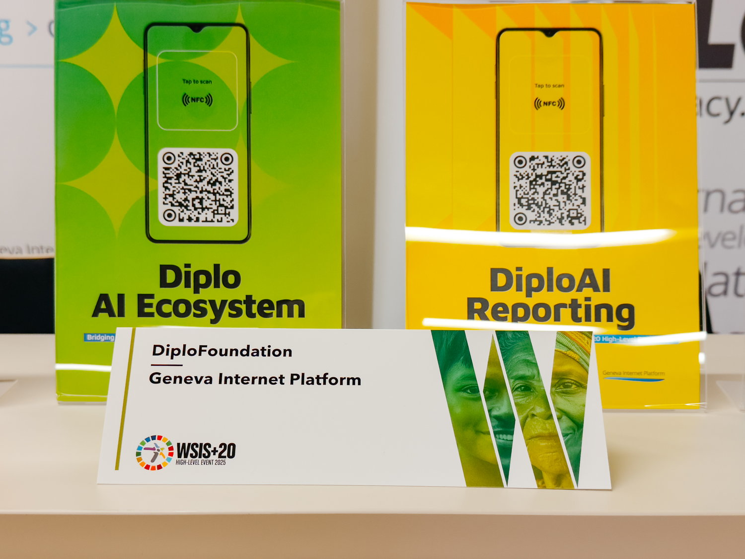 Diplo/GIP at the WSIS+20 High-Level Event 2025 4 Advertisement, Poster, QR Code, Person, Text, Business Card, Paper, Septima Poinsette Clark